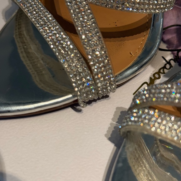 Elegant Silver Strappy Heels - Picture 12 of 12